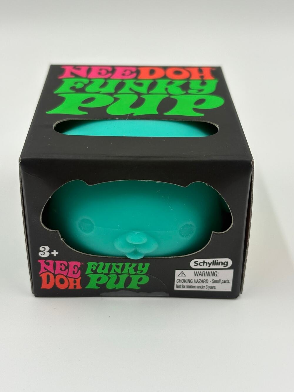 NeeDoh Funky Pup Teal Dog Squishy Sensory Fidget Toy Schylling NEW